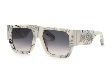Philipp Plein SPP094M Master Oversize 09YL Marble Ivory/Smoke Gradient