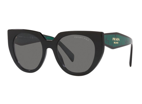 Prada PR14WS 1AB5Z1 Black/Dark Grey Polar