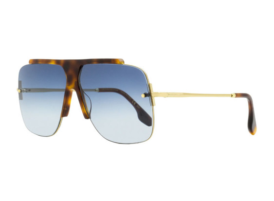 Victoria Beckham VB627S 215 Havana/Gold/Blue Gradient