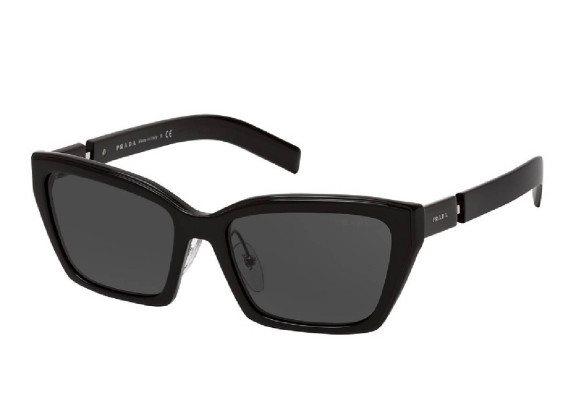 Prada PR14XS 1AB5S0 Black/Dark Grey  56mm