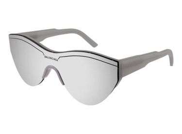 Balenciaga BB0004S 012 Grey/Silver Mirror