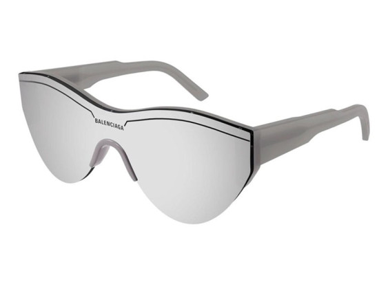 Balenciaga BB0004S 012 Grey/Silver Mirror