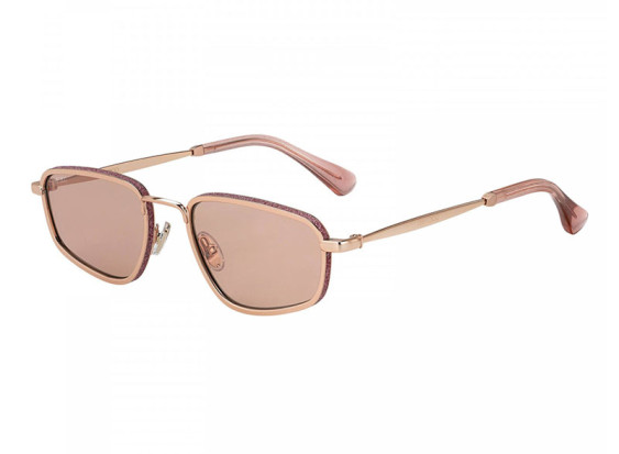 Jimmy Choo GAL/S 0EYR2S Gold Copper Glitter Pink/Pink Silver Mirror