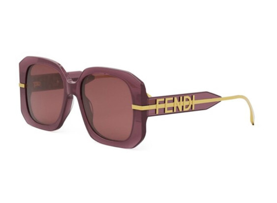 Fendi FE40065F 81S Transparent Burgundy/Burgundy
