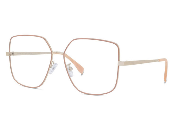 Fendi FE50009U 033 Shiny Light Gold 57mm