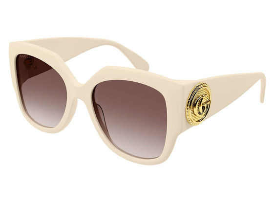 Gucci GG1407S 004 Ivory/Brown Gradient