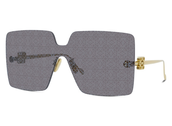 Loewe LW40082U 30C Shiny Gold/Anagram Pattern on Mirror Bronze and Silver Logo