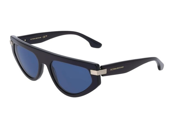 Victoria Beckham VB685S 415 Metallic Midnight Blue/Blue