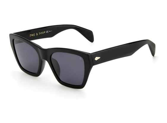 Rag & Bone RNB1046/G/S 0807 IR Shiny Black/Grey