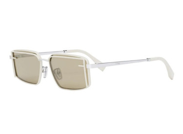 Fendi FE40102U 25N Ivory/Silver/Light Green