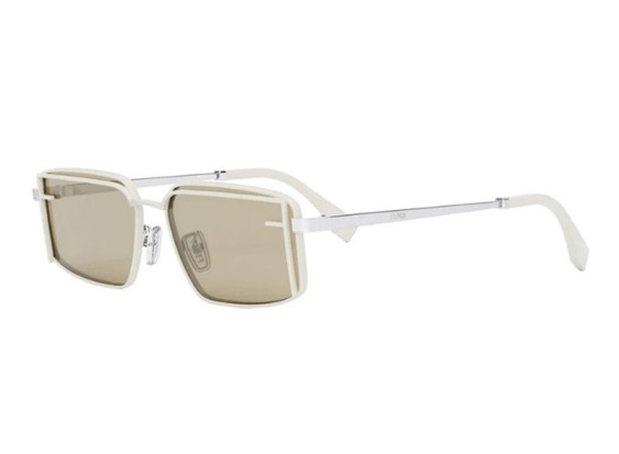 Fendi FE40102U 25N Ivory/Silver/Light Green