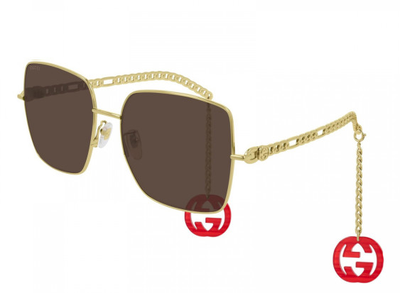 Gucci GG0724S 002 Gold Brown