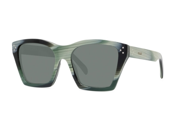 Celine CL40090F 61N Green Horn/Green 56mm
