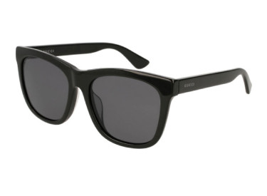 Gucci GG0057SKN 006 Shiny Black/Grey