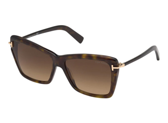 Tom Ford FT0849 52F Dark Havana with Rose Gold/Gradient Brown