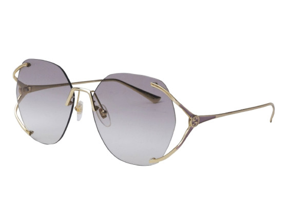 Gucci GG0651S 004 Gold/Grey Gradient
