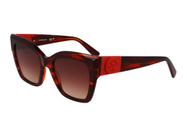 Longchamp LO762S 607 Striped Red/Brown Gradient