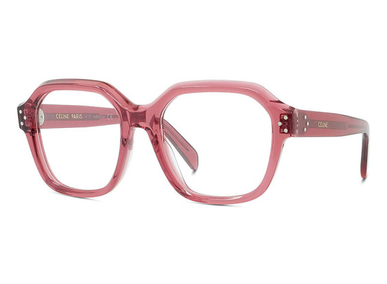 Celine CL50096I 074 Shiny Transparent Terracotta 52mm