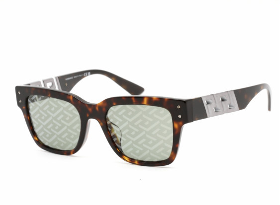 Versace VE4421F 108/V8 Havana /Green Monogram Silver