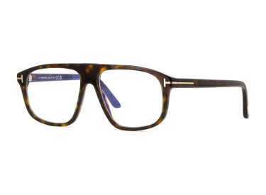 Tom Ford FT5901-B 052 Dark Havana/Clear Blue Light Block 55mm