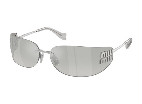 Miu Miu MUA51S 1BC10Y Silver/Grey Mirror Silver Gradient