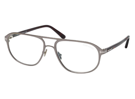 Tom Ford FT5751-B 012 Shiny Light Ruthenium/Classic Havana 55mm