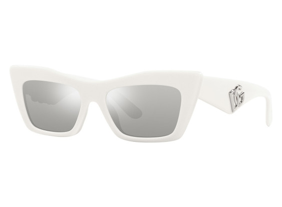 Dolce & Gabbana DG4435 33128V White/Clear Mirror Silver