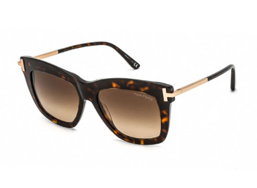 Tom Ford FT0822 52F Dark Havana with Rose Gold/Gradient Brown