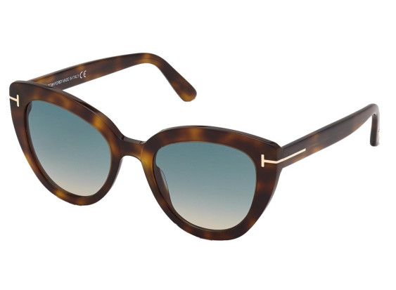 Tom Ford FT0845 53P Blonde Havana/Gradient Green