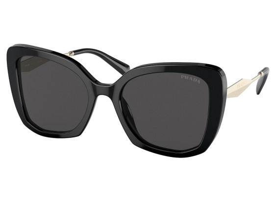 Prada PR03YS 1AB5S0 Shiny Black/Dark Grey