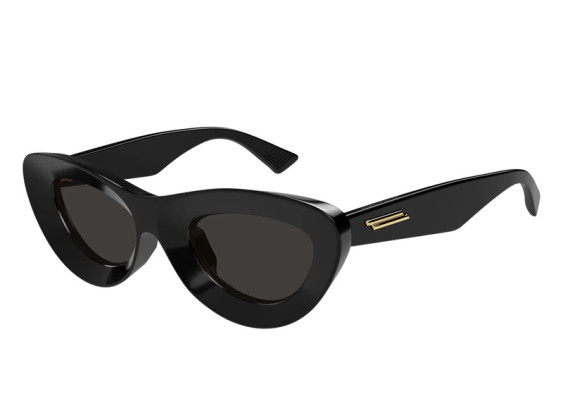 Bottega Veneta BV1325S 001 Shiny Black/Grey