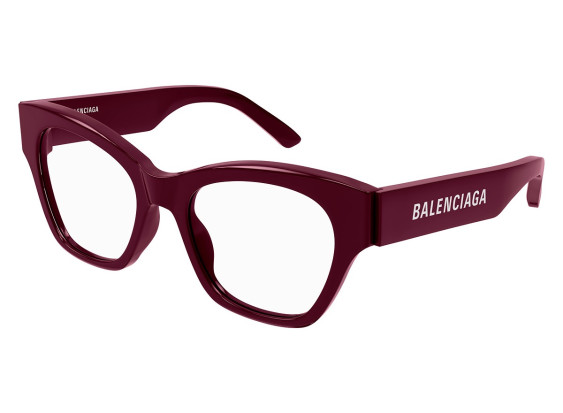 Balenciaga BB0263O 004 Burgundy 52mm