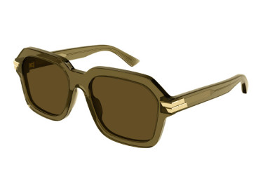 Bottega Veneta BV1123S 004 Transparent Green/Brown