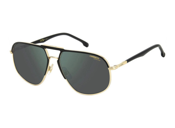 Carrera CARRERA 318/S 02M2 Q3 Black Gold/Grey Green Mirror Polarised