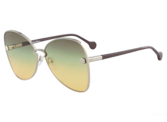 Salvatore Ferragamo SF184S 707 Gold/Brown Yellow Gradient