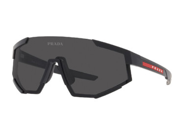 Prada Sport PS04WS DG006F Black Rubber/Dark Grey