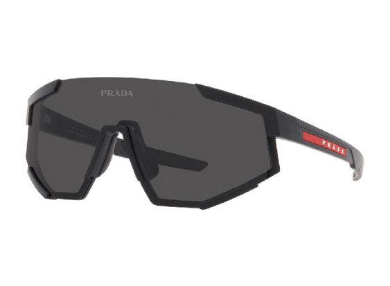 Prada Sport PS04WS DG006F Black Rubber/Dark Grey