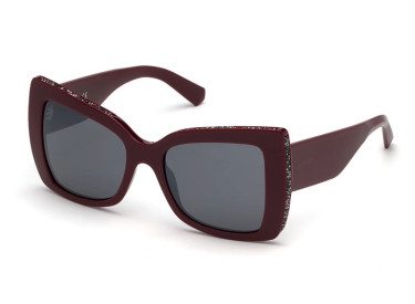 Swarovski SK0203 69C Bordeaux with Glitter/Smoke Mirror
