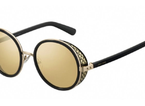 Jimmy Choo Andie/N/S 02M200 Black Gold/Silver Mirror