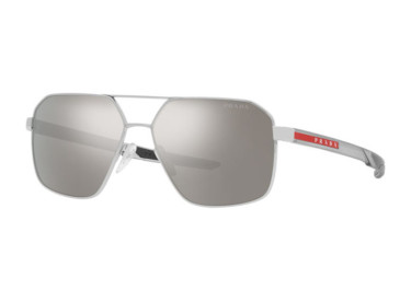 Prada Sport PS55WS 1BC07F Silver/Light Grey Silver Mirror