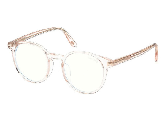 Tom Ford FT5796-K-B 072 Transparent Pink/Clear Blue Light Block 49mm