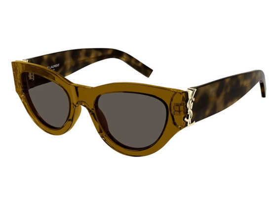 Saint Laurent SL M94 011 Transparent Brown/Havana/Brown
