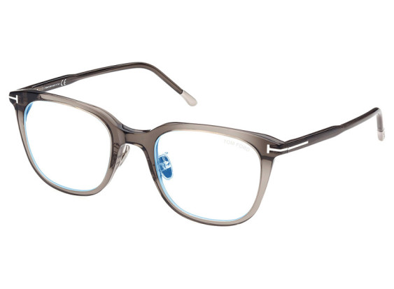 Tom Ford FT5776-D-B 020 Light Gray/Clear Blue Light Block 53mm