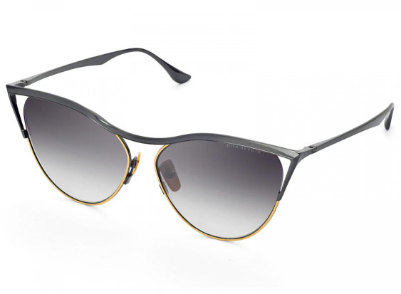 Dita REVOIR-DTS-509-59-03  Black Rhodium - Yellow Gold / Dark Grey to Clear - AR