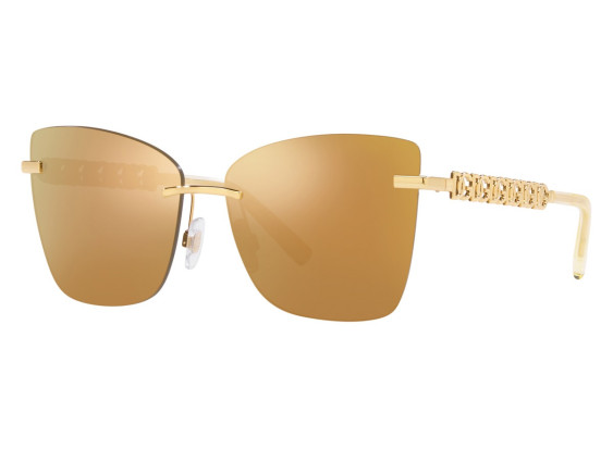 Dolce & Gabbana DG2289 02/7P Gold/Brown Mirror Gold