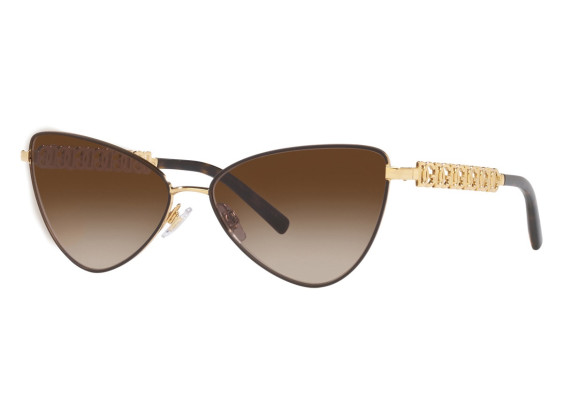 Dolce & Gabbana DG2290 132013 Gold/Matte Brown/Gradient Brown