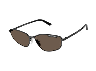 Balenciaga BB0277S 002 Dark Ruthenium/Brown