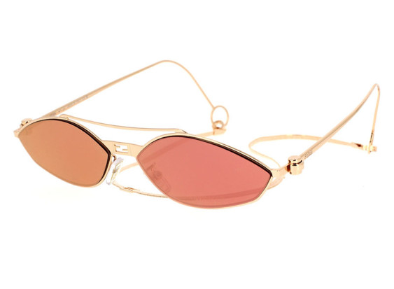 Fendi FE40114U-Y 33U Red Gold with Golden Chain/Bordeaux with Rose Mirror