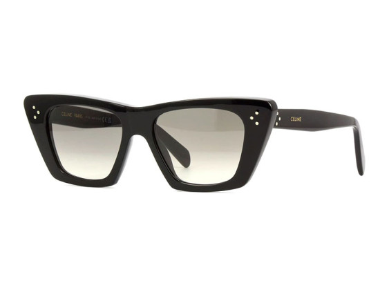 Celine CL40187I 01F Shiny Black/Smoke Gradient