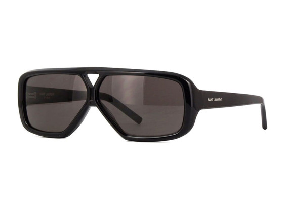 Saint Laurent SL569Y 001 Shiny Black/Grey